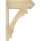 Ekena Millwork Merced Rough Sawn Arts and Crafts Outlooker, Douglas Fir, 8"W x 22"D x 30"H OUT08X22X30MRC03RDF - alternate 3